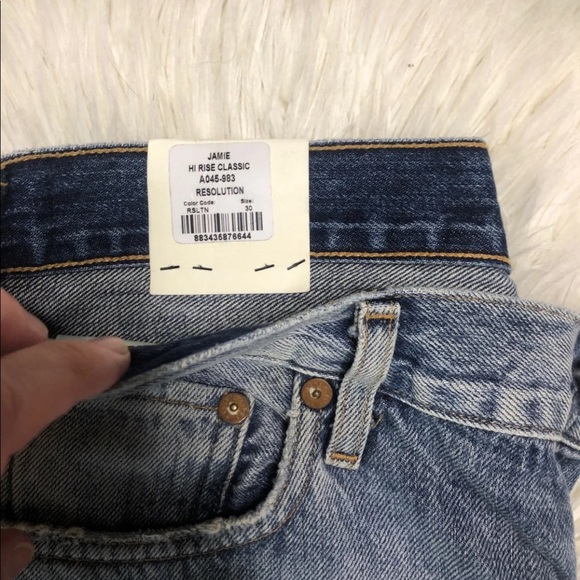 NWT AGOLDE Jamie hi rise classic distressed jeans - Picture 2 of 4